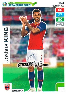Sticker Joshua King - Road to UEFA Euro 2020. Adrenalyn XL - Panini