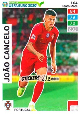 Sticker João Cancelo - Road to UEFA Euro 2020. Adrenalyn XL n. 164 - Panini