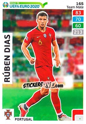 Sticker Rúben Dias - Road to UEFA Euro 2020. Adrenalyn XL n. 165 - Panini