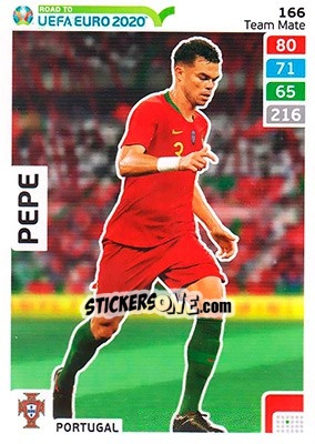 Sticker Pepe - Road to UEFA Euro 2020. Adrenalyn XL n. 166 - Panini
