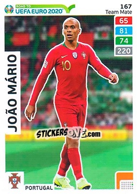 Sticker João Mário - Road to UEFA Euro 2020. Adrenalyn XL - Panini