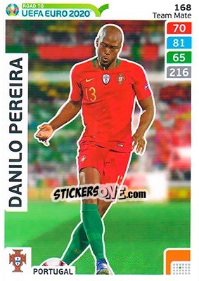 Sticker Danilo Pereira - Road to UEFA Euro 2020. Adrenalyn XL n. 168 - Panini
