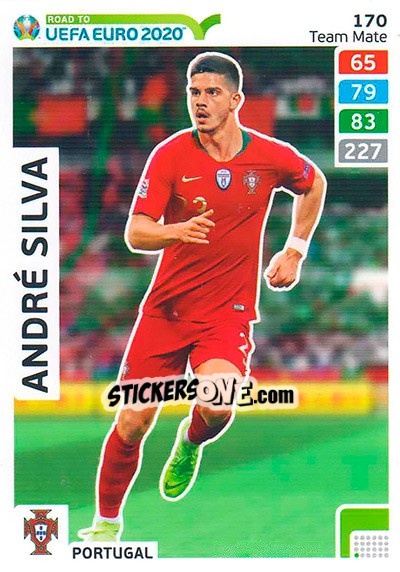 Sticker André Silva - Road to UEFA Euro 2020. Adrenalyn XL - Panini