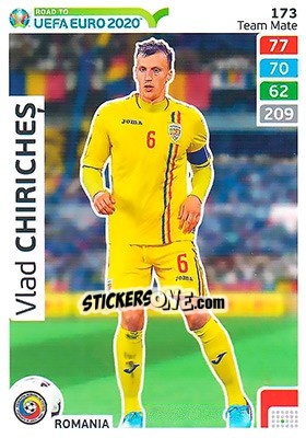 Sticker Vlad Chiricheș - Road to UEFA Euro 2020. Adrenalyn XL - Panini