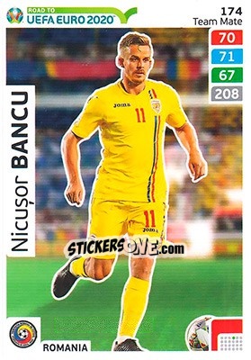 Cromo Nicușor Bancu - Road to UEFA Euro 2020. Adrenalyn XL - Panini