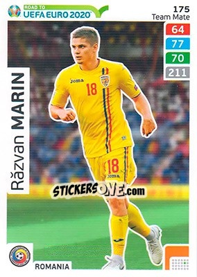 Sticker Răzvan Marin - Road to UEFA Euro 2020. Adrenalyn XL n. 175 - Panini