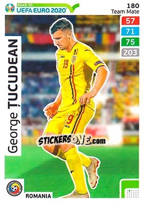 Figurina George Țucudean - Road to UEFA Euro 2020. Adrenalyn XL n. 180 - Panini