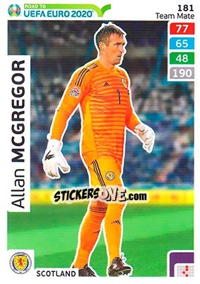 Cromo Allan McGregor - Road to UEFA Euro 2020. Adrenalyn XL - Panini