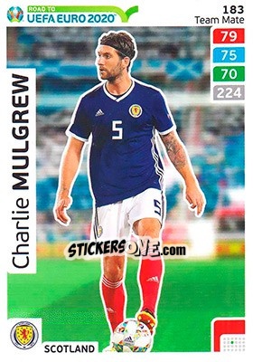 Sticker Charlie Mulgrew - Road to UEFA Euro 2020. Adrenalyn XL - Panini