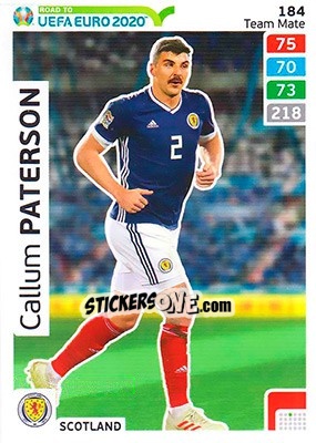 Sticker Callum Paterson - Road to UEFA Euro 2020. Adrenalyn XL n. 184 - Panini