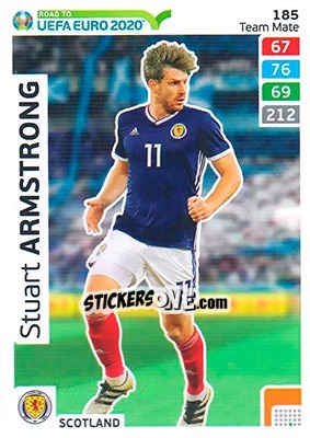 Sticker Stuart Armstrong - Road to UEFA Euro 2020. Adrenalyn XL n. 185 - Panini