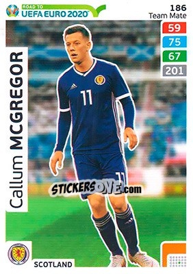 Sticker Callum McGregor - Road to UEFA Euro 2020. Adrenalyn XL - Panini