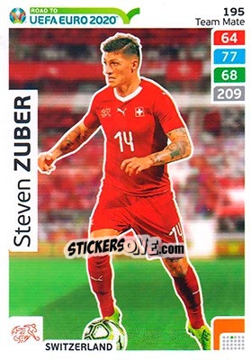Sticker Steven Zuber - Road to UEFA Euro 2020. Adrenalyn XL n. 195 - Panini