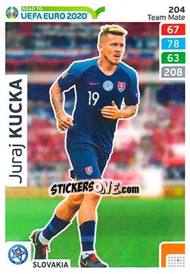 Sticker Juraj Kucka - Road to UEFA Euro 2020. Adrenalyn XL n. 204 - Panini