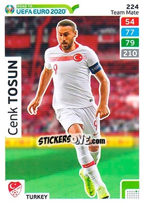 Sticker Cenk Tosun - Road to UEFA Euro 2020. Adrenalyn XL n. 224 - Panini