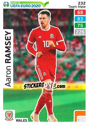 Sticker Aaron Ramsey - Road to UEFA Euro 2020. Adrenalyn XL - Panini