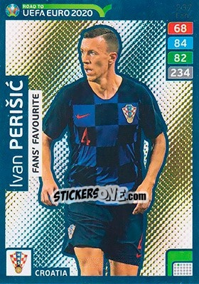 Sticker Ivan Perišic - Road to UEFA Euro 2020. Adrenalyn XL n. 237 - Panini