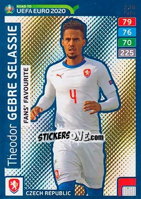 Sticker Theodor Gebre Selassie - Road to UEFA Euro 2020. Adrenalyn XL n. 238 - Panini