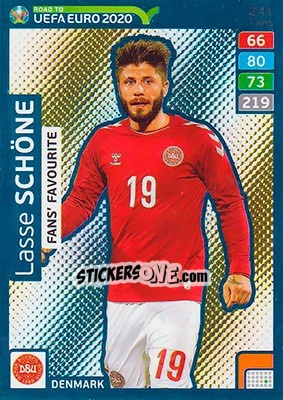 Cromo Lasse Schöne - Road to UEFA Euro 2020. Adrenalyn XL - Panini