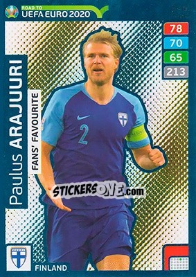 Sticker Paulus Arajuuri - Road to UEFA Euro 2020. Adrenalyn XL - Panini