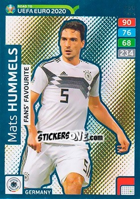 Sticker Mats Hummels - Road to UEFA Euro 2020. Adrenalyn XL - Panini