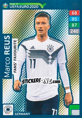 Figurina Marco Reus - Road to UEFA Euro 2020. Adrenalyn XL - Panini