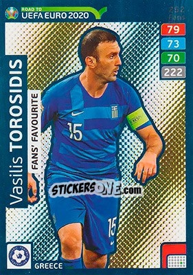 Sticker Vasilis Torosidis - Road to UEFA Euro 2020. Adrenalyn XL n. 252 - Panini