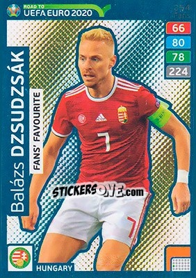 Sticker Balázs Dzsudzsák - Road to UEFA Euro 2020. Adrenalyn XL n. 254 - Panini
