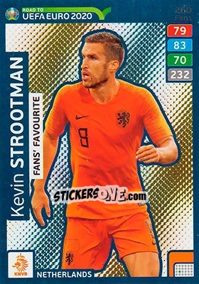 Sticker Kevin Strootman - Road to UEFA Euro 2020. Adrenalyn XL n. 260 - Panini