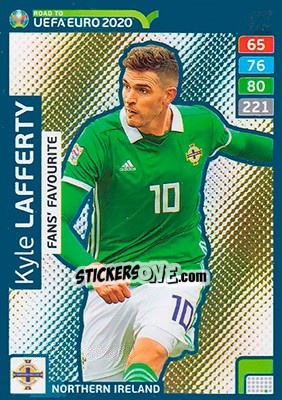 Sticker Kyle Lafferty - Road to UEFA Euro 2020. Adrenalyn XL - Panini