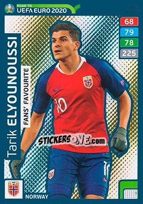 Cromo Tarik Elyounoussi - Road to UEFA Euro 2020. Adrenalyn XL - Panini