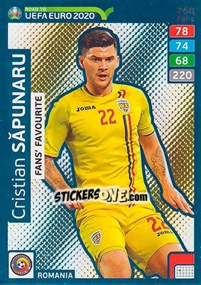 Cromo Cristian Săpunaru - Road to UEFA Euro 2020. Adrenalyn XL n. 268 - Panini