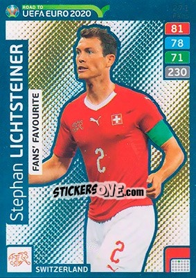 Sticker Stephan Lichtsteiner - Road to UEFA Euro 2020. Adrenalyn XL n. 271 - Panini