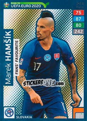 Cromo Marek Hamšík - Road to UEFA Euro 2020. Adrenalyn XL n. 274 - Panini