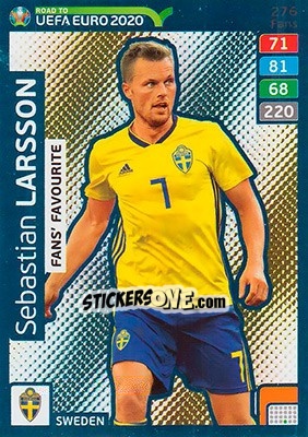 Cromo Sebastian Larsson - Road to UEFA Euro 2020. Adrenalyn XL - Panini