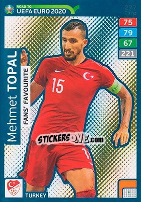 Sticker Mehmet Topal - Road to UEFA Euro 2020. Adrenalyn XL n. 277 - Panini