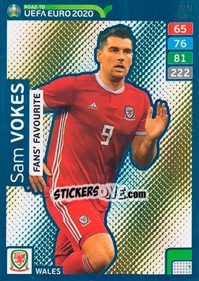 Sticker Sam Vokes - Road to UEFA Euro 2020. Adrenalyn XL n. 279 - Panini