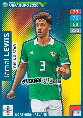 Sticker Jamal Lewis - Road to UEFA Euro 2020. Adrenalyn XL n. 289 - Panini