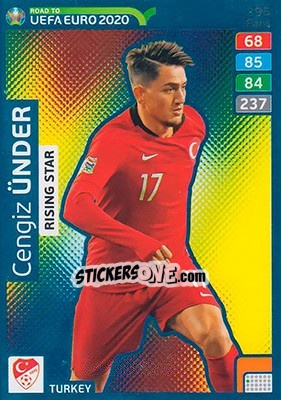 Sticker Cengiz Ünder - Road to UEFA Euro 2020. Adrenalyn XL n. 295 - Panini