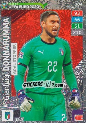 Sticker Gianluigi Donnarumma - Road to UEFA Euro 2020. Adrenalyn XL n. 304 - Panini