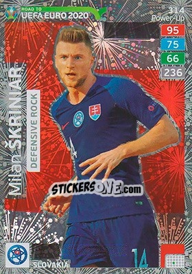 Sticker Milan Škriniar - Road to UEFA Euro 2020. Adrenalyn XL n. 314 - Panini