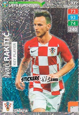 Sticker Ivan Rakitic - Road to UEFA Euro 2020. Adrenalyn XL n. 317 - Panini