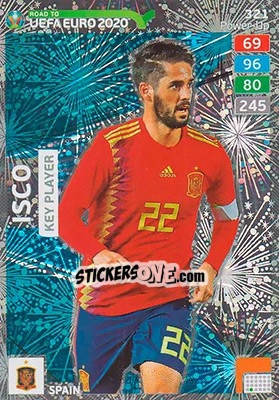 Sticker Isco - Road to UEFA Euro 2020. Adrenalyn XL n. 321 - Panini