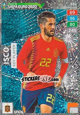 Figurina Isco - Road to UEFA Euro 2020. Adrenalyn XL - Panini