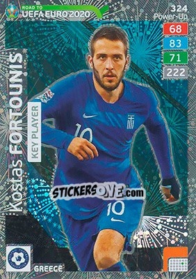 Sticker Kostas Fortounis - Road to UEFA Euro 2020. Adrenalyn XL n. 324 - Panini