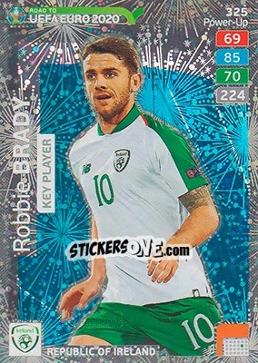 Sticker Robbie Brady - Road to UEFA Euro 2020. Adrenalyn XL n. 325 - Panini