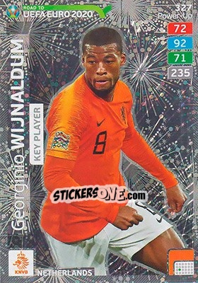 Sticker Georginio Wijnaldum - Road to UEFA Euro 2020. Adrenalyn XL n. 327 - Panini