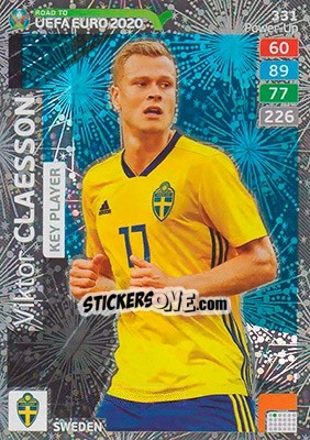 Sticker Viktor Claesson - Road to UEFA Euro 2020. Adrenalyn XL n. 331 - Panini