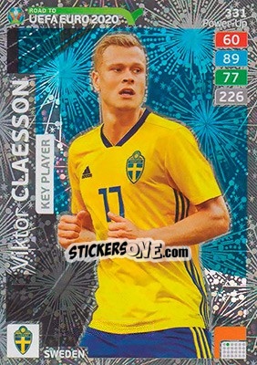 Figurina Viktor Claesson - Road to UEFA Euro 2020. Adrenalyn XL - Panini