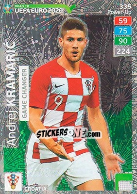 Sticker Andrej Kramaric - Road to UEFA Euro 2020. Adrenalyn XL n. 335 - Panini